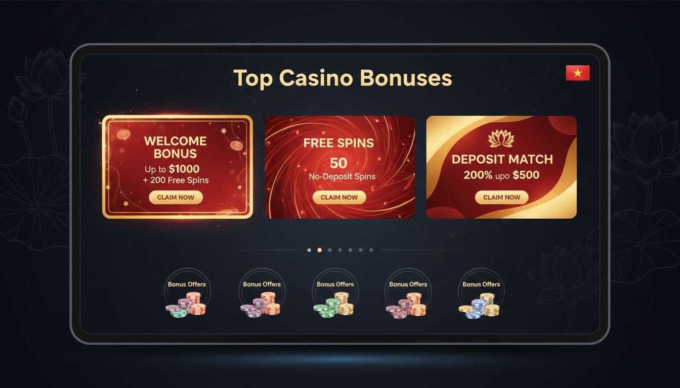 Top Online Casino Bonus Offers in Vietnam for 2025 image
